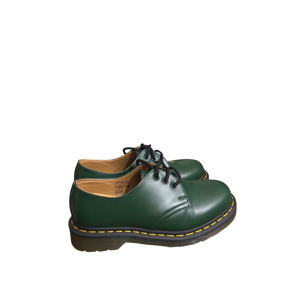 Dr. Martens 1461 Forest Green Smooth Leather 3-Eye Oxford Shoes NWOT Size 6L 5M - Picture 3 of 7